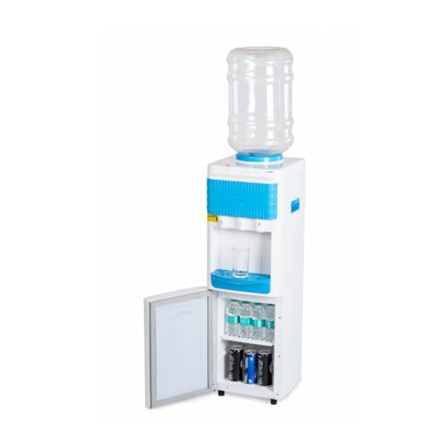 Image of Rockwell Floor Standing Hot, Cold & Normal Water Dispenser | Storage Cabinet Below, Child Safety Lock, Sturdy Build, Best for Offices, Shops & Commercial Use, Blue