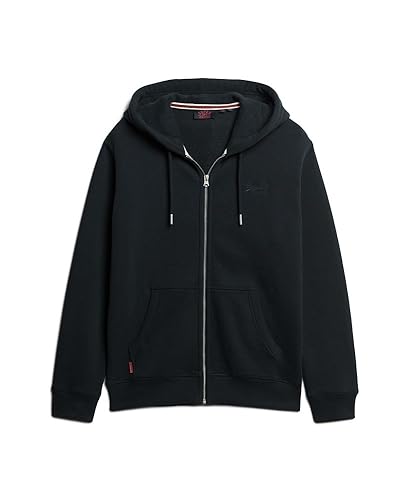 Superdry Herren Essential Kapuzenjacke mit Logo Finster Marineblau S – Ansicht 6