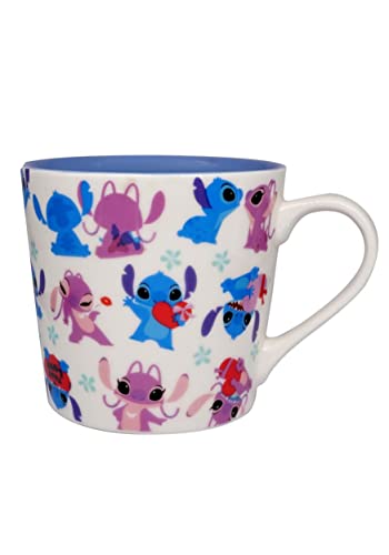 Disney STITCH AND ANGEL CERAMIC MUG (15 OZ) - With Inside Printing