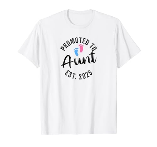 Promoted To Aunt 2025 Camiseta