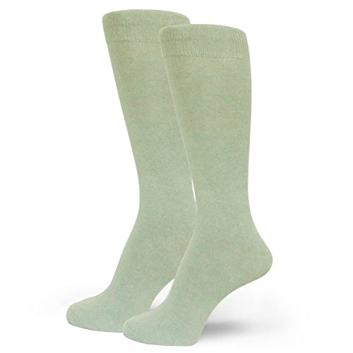 Spotlight Hosiery Colorful Soft Cotton Men's Groomsmen Wedding Gift Solid Color Dress Socks