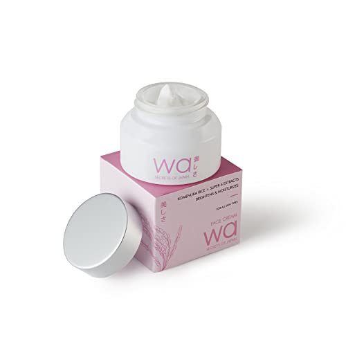Wa – Japan | Komenuka Rice Face Cream | Brightens & Moisturizes | Rice Extract Sourced from Japan | Parabens, Silicones, Sulphates Free | All-Skin types | 50g