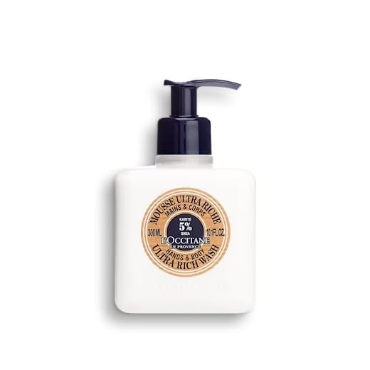 L'Occitane Ultra-Rich Hand & Body Wash Enriched with 5% Shea Milk, 10.1 Fl Oz