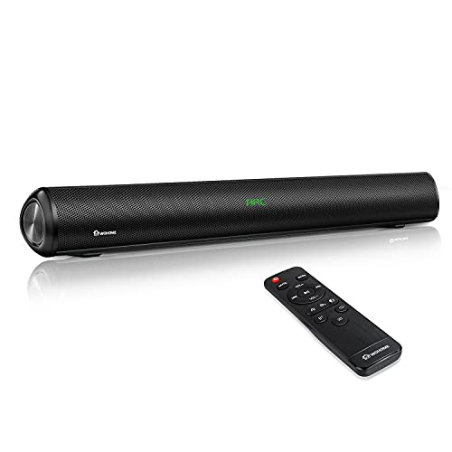 Wohome 2.1 Sound bar 38-Inch with Dual Built-in Subwoofer,Deep bass 3D Surrond Sound,Bluetooth 5.0 Enabled,TV soundbar 6 Speakers with DSP Technology Dialogue Clarity,Remote Control,Mount Kit