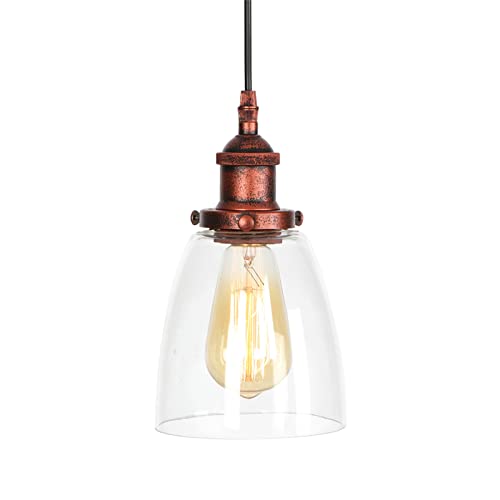 Lustre antique en métal et verre au style américain pour une décoration raffinée