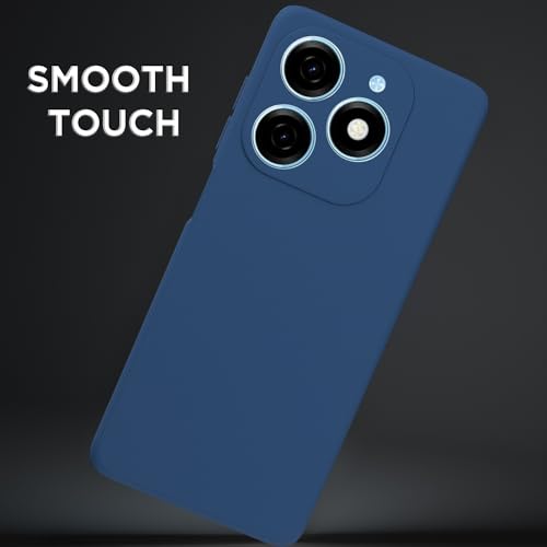 Image of Outlouders Back Cover for Tecno Spark GO 2024 | Camera Protection | Durable Soft Matte Silicone Bumper Case (Blue)