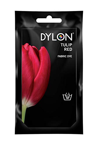 Dylon Hand Dye, Fabric Dye Sachet for Clothes & Soft Furnishings, 50g - Tulip Red
