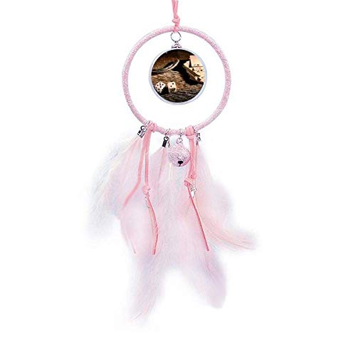 Dream Catcher Paris Objet Déco de Chambre Original Petit Grelot et Dés de Poker