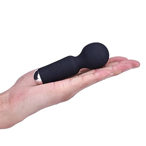 Nekray Wand Massager for Women - Handheld Massager Wand – Cordless Personal Massager – Ergonomic Mini Massaging Wand for Muscle Tension and Pain Relief – Waterproof Silicone – Quiet Mini Massager