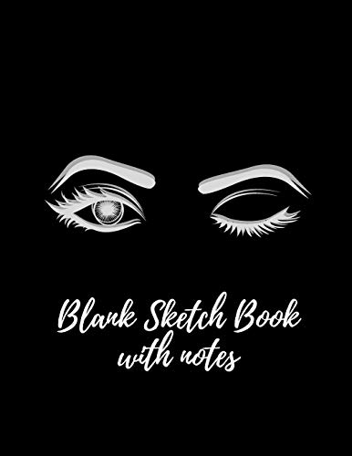 Makeup Artist Sketch Book: Notebook, Journal and Drawing Pad, 100 Pages of Size: 8.5"x11". Black Cover. Half Sketchbook Blank Paper for Sketching, Drawing, Doodling, Painting; Half for Writing.