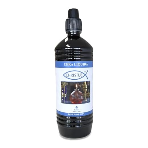 Cera líquida de 1 litro para velas – Apto para uso interno y litúrgico | Conforme a las normas europeas