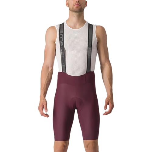 Castelli Espresso Bib Short - Men's, Deep Bordeaux, XL
