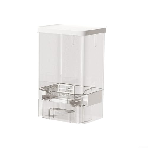 Besttoolifes Dispensador de detergente para ropa de pared, caja de almacenamiento para perlas potenciadoras de aroma y gránulos sólidos, diseño anticaídas, ahorra espacio