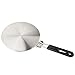 COOZYER 9.45inch Heat Diffuser Stainless Steel Induction Diffuser Plate with Foldable PP Handle,Induction Adapter Diffuser Converter Hob Simmer Ring Plate for Electric Gas Stove Glass Cooktop