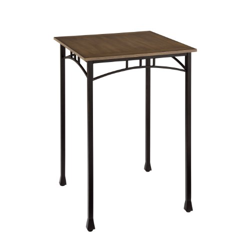 Home Styles Modern Craftsman Oak Pub/Bistro Table with Distressed Finish, Engineered Wood, Oak