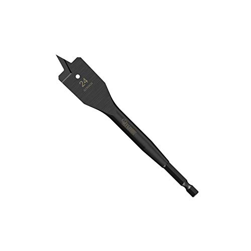1 x SabreCut SCRIW24_1 24mm x 152mm Impact Rated Flat Wood Spade Bit for Softwood Hardwood Chipboard