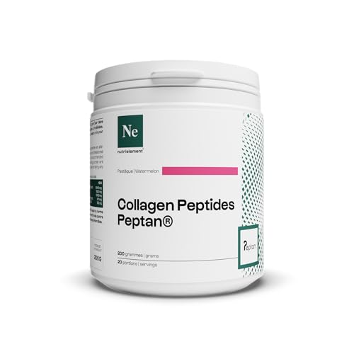 Collagène Peptide Type 1 en poudre 200 gr goût Pastèque - Collagene hydrolysé - Complément alimentaire Tendons, Articulations, Peau et Cheveux | Nutrielement By Nutrimuscle