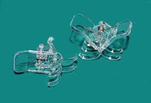 Cymbidium Plant Clips, Medium Clear, 1 Dozen