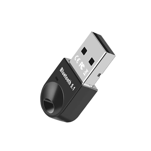 Bluetooth USB 5.1, Adaptador Bluetooth, Mini USB Bluetooth Transmisor & Receptor para Ordenador, Portatil, Auriculares, Altavoz, Compatible con Windows 11/10/8.1