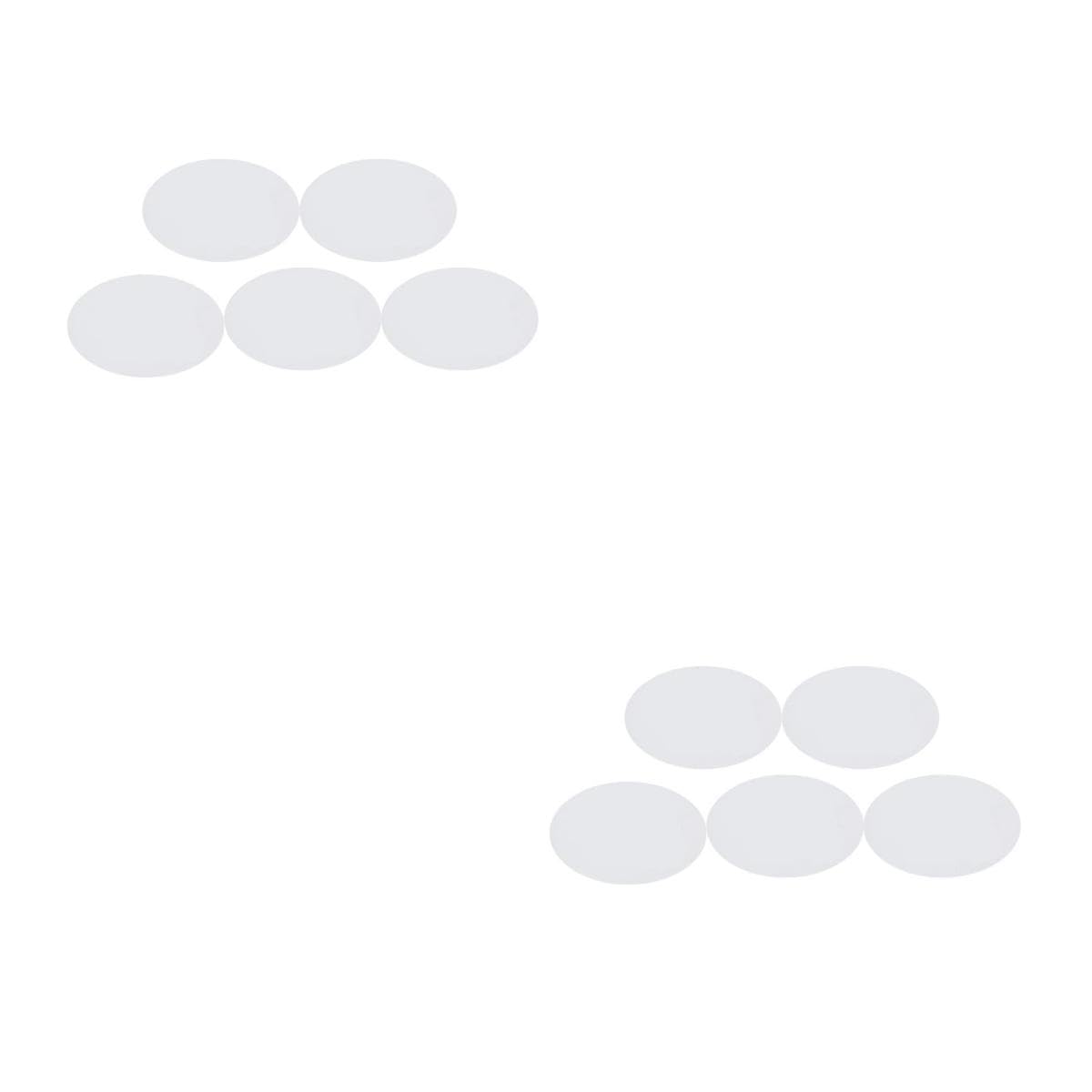 10 Pièces Panneaux de Peinture Ovales Coton Blancs Supports Artistiques Épais pour Huile et Tempéra Tableaux DIY Portables pour Dessin et Peinture