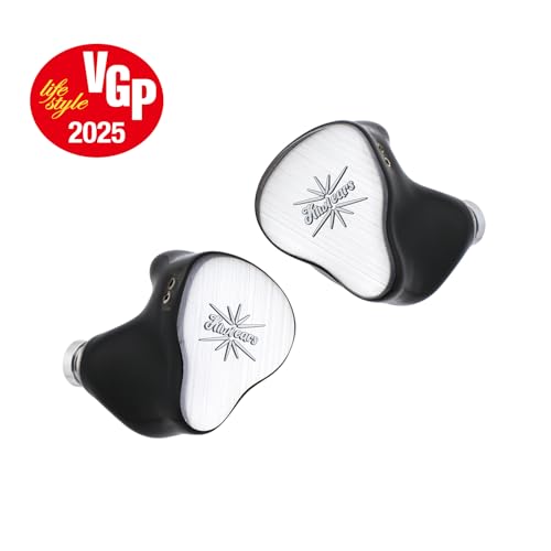 Image of Linsoul Kiwi Ears KE4 in Ear Monitor, 2DD+2BA Hybrid Earphone, Gaming Earbuds, HiFi Wired IEM, with Detachable IEM Cable for Musician Audiophile (Silver)