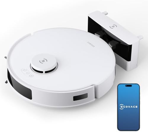 ECOVACS DEEBOT N20 PRO 2 in 1 Robotic Vacuum Cleaner & Mop, 8000 Pa Suction, Covers 3500+ Sq.Ft, Anti-Hair Tangle, Intelligent TrueMapping, Ozmo Vibrating Mop, Wet & Dry Cleaning, 300 Minutes Run-Time