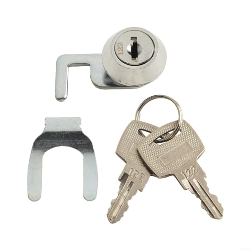 Aleación de zinc para cerradura de cajón de caja registradora, cerradura de leva con clip rápido, para codificación segura, para armarios de metal, cajas de vuelo, cajas de efectivo y cajones POS