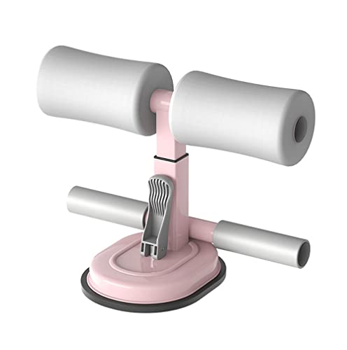 XARONF Sit up Bar, Sit ups for Floor Exercise Equipment with Suction Cup, Exercising Abdominal Muscles Full Body Training, Pink (Color : E)