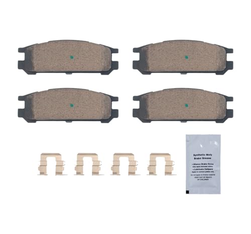 Image of HUSCH D471 Rear Ceramic Brake Pads Kit Fit For Subaru Impreza 1993-1998, For Legacy 1990-1999, For SVX 1992-1997