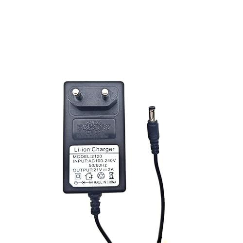 JZK 21V 2A 42W Netzteil Ladegerät Ersatz, AC zu DC Netzteil mit Ladekabel und Kontrollleuchte ﻿