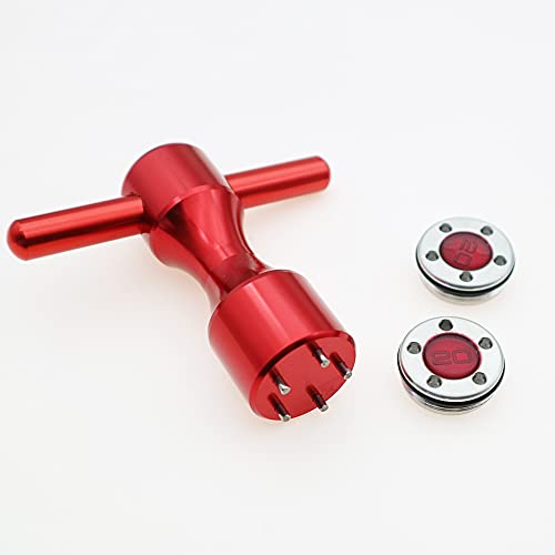 Ronsit 2 X 20G Custom Weights + Wrench For Titleist Scotty Cameron California Newport Putters Red #TOP1