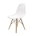 Comfortableplus Juego de 4 sillas de Comedor Retro Asiento de plástico y...