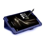 INSOLKIDON Compatible with Asus ZenPad 3S 10 Z500M Tablet case, Full Coverage Ultra Slim PU leather Cover Case with folding Stand Cover Rugged with Auto Sleep/Wake (Black) - Image 3