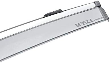 WellVisors Window Visors Wind Deflectors Compatible with BMW F39 X2 2018-2023 with Chrome Trim Rain Guards 3-847BM013