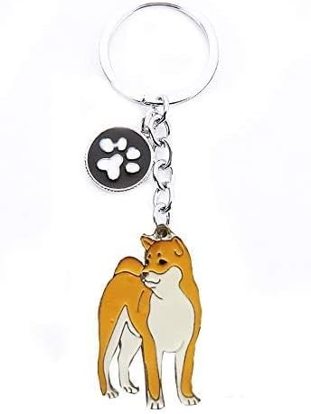Dog Keychain,Lovely Dog Key-ring Portable Metal Keychain Keyring Key Decor Car Keyring Decoration