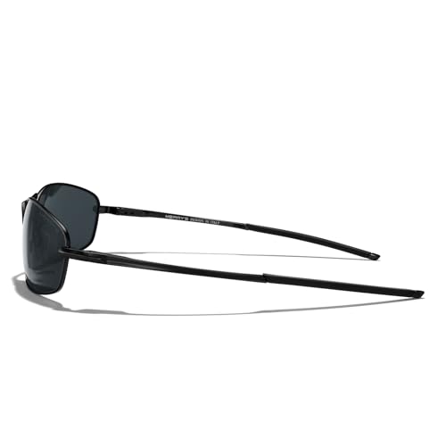 MERRY'S Wrap Around Polarized Sunglasses for Men Women Lightweight Metal Frame Driving Fishing Cycling Running S92683