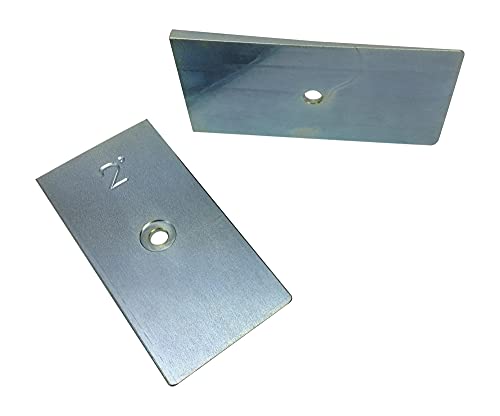 WFO Concepts 2.5" Wide Steel Degree Shims - Set of 2 (2° Degree)