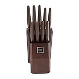 Cambridge Silversmiths Robert Irvine 10 Piece Wood Cutlery Block Set