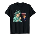 Quiet Piggy Political Satire Statue of Liberty T-Shirt