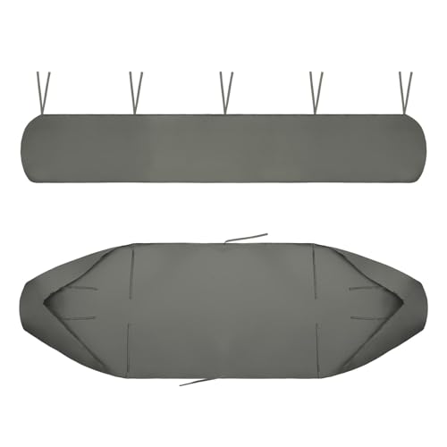 FHQGZT Patio Awning Cover, Patio Protection Canopy, 420D Heavy Duty Weather Proof Oxford, Protective Cover for Awnings, Dustproof Waterproof Anti-UV for Garden Outdoor Awning Canopy (3m/9.84ft,Grey)