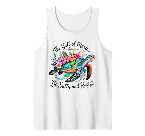Gulf of Mexico Estd 1550 Turtle Be Salty And Resist Débardeur