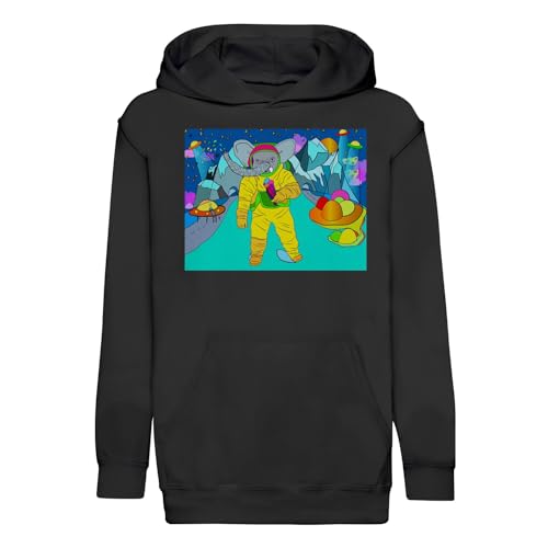 Sweat à capuche enfant noir pour l'école et le jeu