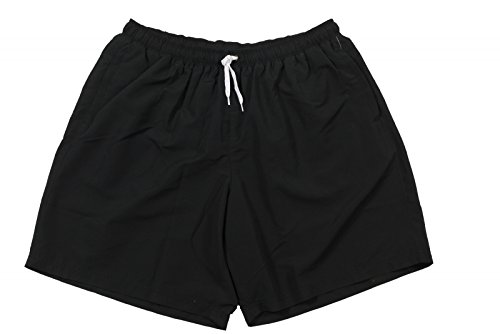 eleMar Herren Badehose Schwimmhose Plus Size Übergrößen in blau-weiß-orange-kariert in 6XL 7XL 8XL 9XL 10XL, Größe:10XL