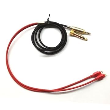 NewFantasia 1,2 metros/1,5 metros/1,8 metros/3 metros Novo cabo de substituição de atualização de áudio para fone de ouvido Sennheiser HD650 HD600 HD580, the same as our picture show, 1.2m