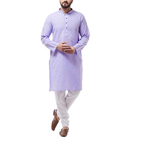 Sojanya (Since 1958 Men'S Cotton Kurta & Churidar Pyjama Set