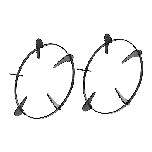 HIAKDOFT 2 Piezas Soporte para Quemador de Cocina de Gas de Hierro Resistente Antideslizante y Duradero para Ollas Pequeñas Compatible con Estufas Domésticas