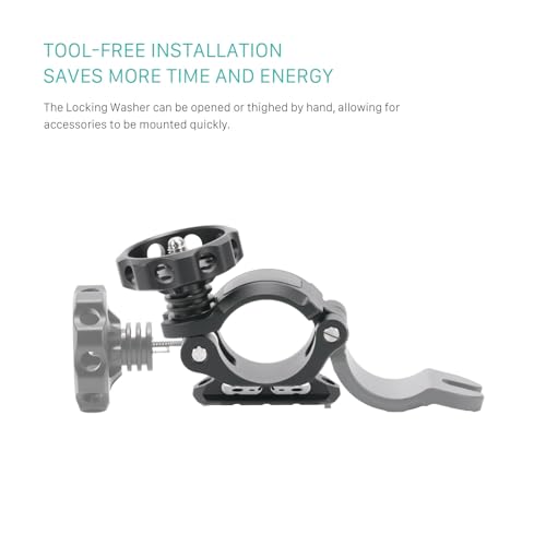 Image of Tilta 50mm Speed Rail Clamp to NATO Adapter | Locking Washer | NATO Rail Mount w /Two Safety Pins | Supports up to 17lbs | Black
