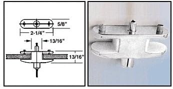 CRL Chrome Plated Fixed Double Shelf Brackets for the Cable Display System