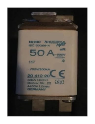 Fusible NH00 50A 690V à haut pouvoir de coupure 200KA pour armoire de commande