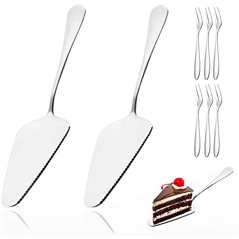 NUWIQ Tortenheber, 2 Stück Kuchenheber, Edelstahl Tortenschaufel, Kuchenheber Tortenmesser, Kuchenschaufel Cover